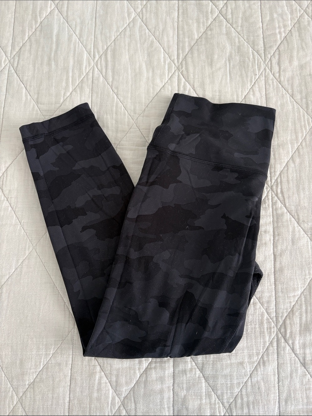 lululemon athletica Black Camouflage High-Rise Leggings
